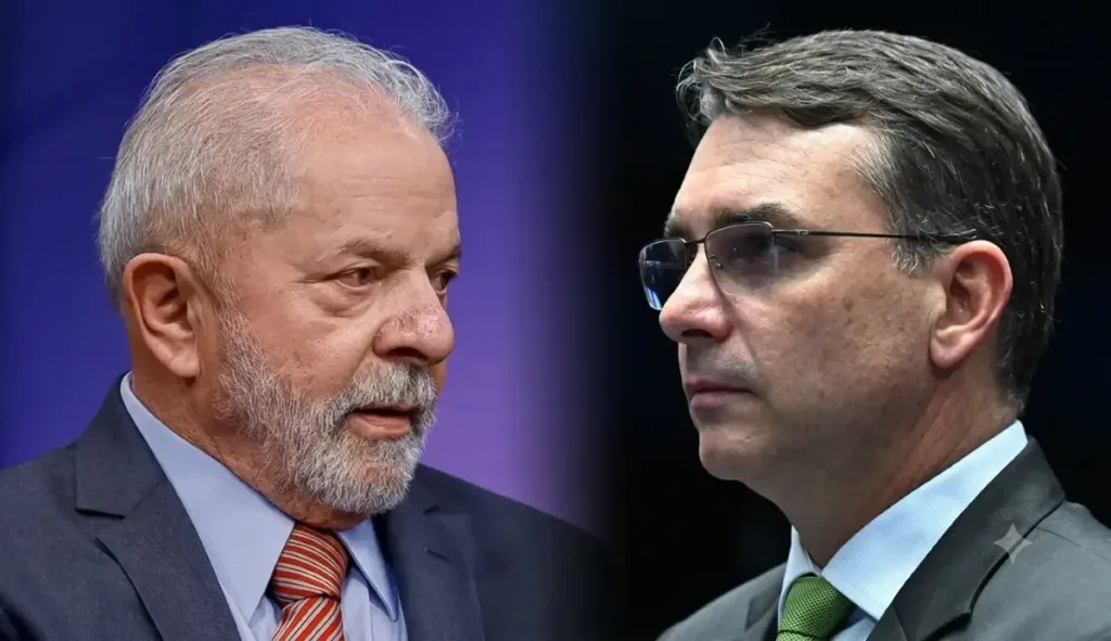 Vantagem de Lula sobre Flávio Bolsonaro cai para 2,4 pontos no 1º turno, a menor da campanha